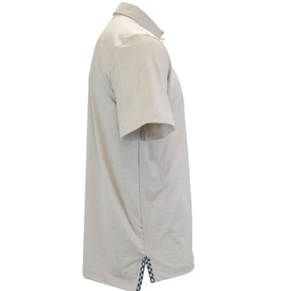 Bald Head Blues Albatross Performance Golf Polo Heather Sand Dollar - L - Picture 2 of 15